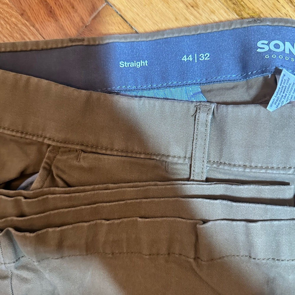 Sonoma Brown & Steel Grey Chinos with Classic Style dress pants (2 pairs)